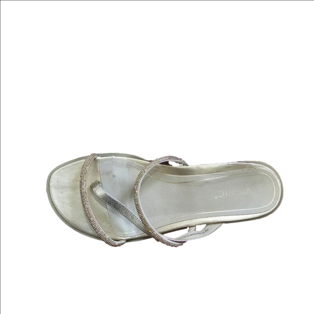 Vionic Prism Gold Embellished Rhinestone Thong Sandals Size 8M Women's - Picture 5 of 5